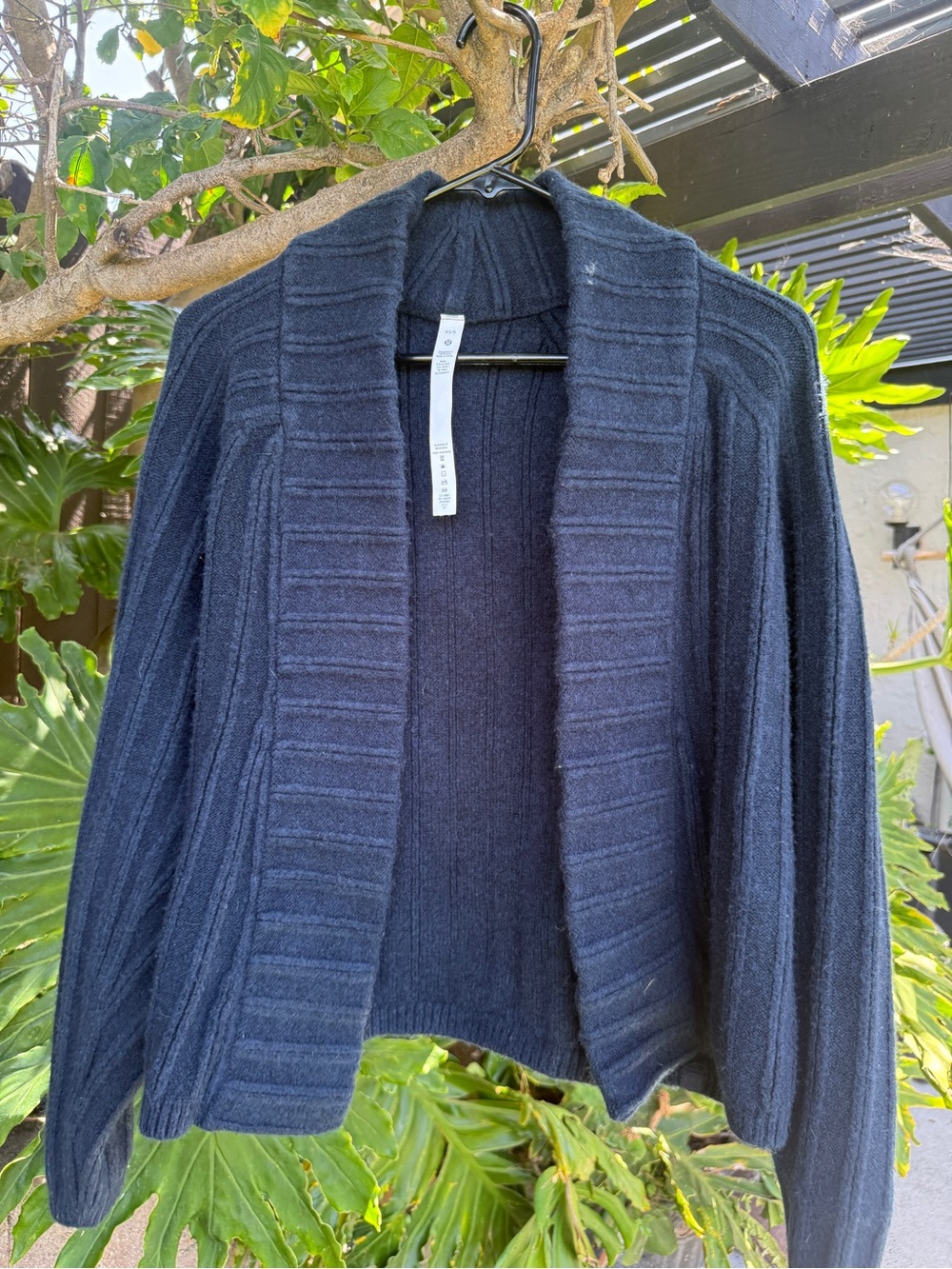 Lululemon Twin Rib Sweater Wrap True Navy